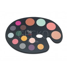 Paleta pintor make-up 4 polvos 11 sombras