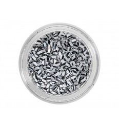 Purpurinas para uñas black & white