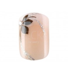 Set 24 uñas artificiales Idyllicnails shiny flower