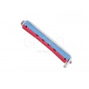 BIGUDI PLASTICO LARGO AZUL-ROJO 12 UNI